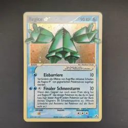 Pokemon TCG Karte - Regice Gold Star Holo Deutsch 90/92 EX Legend Maker EXC - Image 2