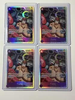 Franky OP09-072 Emperors Of The New World 4 Foil Card Play Set Lot One Piece - Image 1