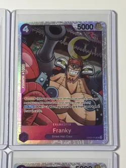 Franky OP09-072 Emperors Of The New World 4 Foil Card Play Set Lot One Piece - Image 3