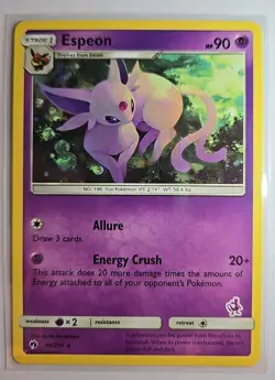 2018 Pokemon TCG Espeon 89/214 Lost Thunder Card NM-MT - Image 1