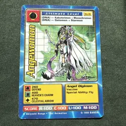 Angewomon BO-16 1st Edition Digimon Card 2000 Bandai Series 1 NM Digi-Battle - Image 1