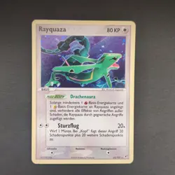 Pokemon TCG Karte - Rayquaza, Deutsch 22/107 Ex Deoxys - Holo Rare EXC+ - Image 2