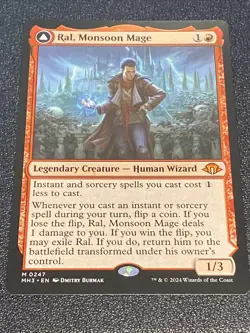 RAL, MONSOON MAGE MODERN HORIZONS 3 MTG MAGIC THE GATHERING NEAR MINT - Image 1