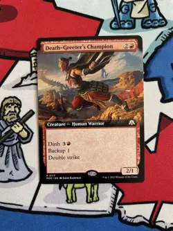 Death-Greeter’s Champion x1 Mtg Extended Art Commander: March of the Machine - Image 1