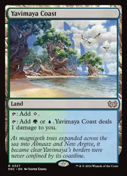 1x Yavimaya Coast NM Eng MTG - Duskmourn Commander - Image 1
