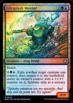 🔮Lilysplash Mentor - Foil - Bloomborrow - MTG - Image 1