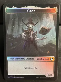 MTG Adventures in the Forgotten Realms 008 Vecna 015 Treasure TOKEN Foil - Image 1