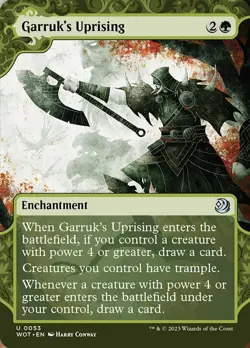 Mint/Near-Mint, English - 1 x MTG Garruk's Uprising - Foil Wilds of Eldraine: En - Image 1