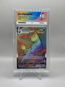 Pokemon Umbreon VMAX TCG Rainbow Evolving Skies Card 214/203 Ace 10 - Image 1