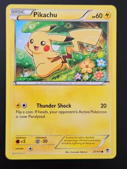 PIKACHU 27/111 C FURIOUS FISTS POKEMON LP - Image 1