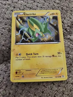 Pokemon TCG Electrike 42/124 Dragons Exalted Regular - Image 1