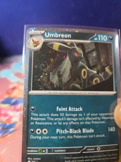 SWIRL Umbreon Cosmos Holo 059/131 Pokemon TCG Prismatic Evolutions - Image 3