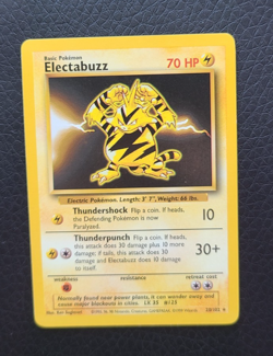 Electabuzz 20/102 Base Set Rare Pokemon Card WOTC NM - Image 1