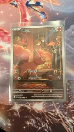 Pokemon Mega Evolution Vulpix IR 138/132 NM Condition - Image 1