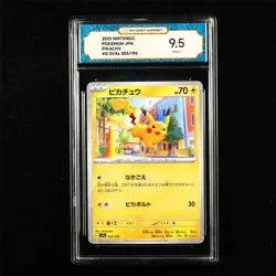 TQG 9.5 MINT+ 2023 Pokemon JPN Pikachu 055/190 - Image 1