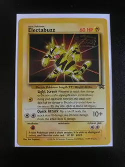 Electabuzz NM Mint Pokemon TCG 1999 Stamped WB Kids First Movie Promo - Image 1