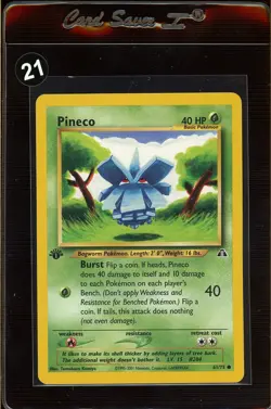Pineco | NM/M | Neo Discovery 1st Edition 61/75 | Common | Pokemon - Image 1
