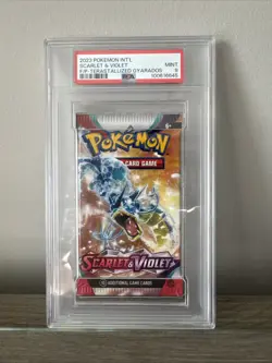2023 Pokemon Scarlet & Violet Pack Terastallized Gyarados Art PSA MINT 9 - Image 1