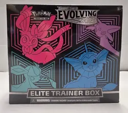 *Sealed Evolving Skies Elite Trainer Box Vaporeon SWSH07* Pokemon -Kid Icarus- - Image 1