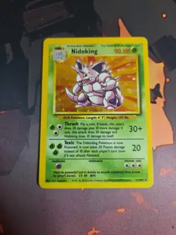 Pokemon TCG Nidoking Base Set 11/102 Holo 1999-2000 Wizards Base Set MP - Image 2