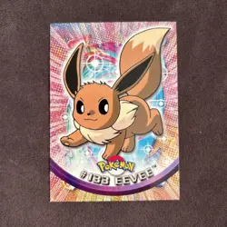 2000 - Topps - Pokemon TV Animation Edition Series 3 Rare Non Holo #133 Eevee - Image 1