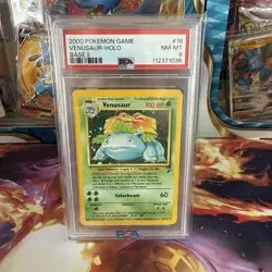 Venasaur Holo Rare - 2000 POKEMON BASE SET II 18/130 PSA 8 NM-MT - Image 1