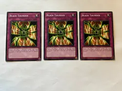 3 Black Thunder - DP11-EN027 3 x3 Yugioh Yu Gi Oh! Playset 1st Edition - Image 1