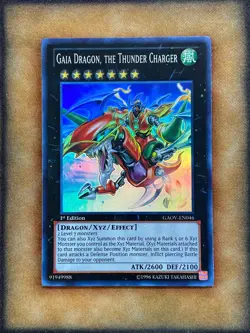 Yugioh Gaia Dragon, the Thunder Charger GAOV-EN046 Super Rare 1st Ed NM - Image 1