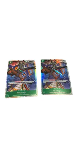 Bandai One Piece Card Game Kikunojo Holo Cards Lot of 2 English - Image 2