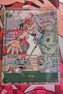 ONE PIECE ENGLISH EB03-HEROINES EDITION MANGA ALT ART #061 UTA PRE-RELEASE NM - Image 3