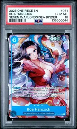 2025 ONE PIECE BOA HANCOCK SEVEN WARLORDS OF THE SEA PROMO #051 PSA 10 - Image 1