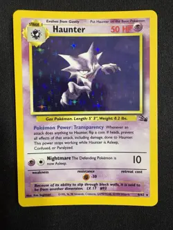 Pokemon Haunter Fossil 6/62 Holo 1999 WOTC TCG Card - NM - Image 1