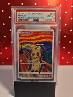 2018 Munch Scream MIMIKYU PSA 10 - Japanese PROMO Pokemon Card - 289/SM-P - Image 1