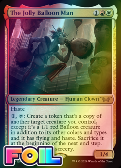 x1 The Jolly Balloon Man DSK Duskmourn MTG 219 FOIL RARE M/NM 1x - Image 1