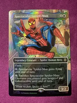 Spectacular Spider-Man (Borderless) Marvel's Spider-Man Foil NM MTG - Image 1