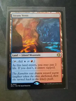 Magic the Gathering MTG - 1 x Steam Vents - Lorwyn Eclipsed - EX/NM - Image 1