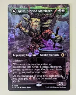 Grub, Storied Matriarch (Borderless) - Lorwyn Eclipsed #289 Foil Rare - Mint MtG - Image 1