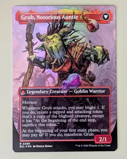 Grub, Storied Matriarch (Borderless) - Lorwyn Eclipsed #289 Foil Rare - Mint MtG - Image 2