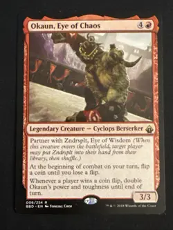 1x Okaun, Eye of Chaos (6) Battlebond LP MTG Magic the Gathering x1 MKE - Image 1