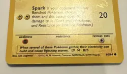 Pokemon Pikachu Jungle 1st Edition Card 60/64 Wizards W Gold Stamp - Image 2