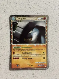 Donphan Prime 107/123 Heartgold Soulsilver Ultra Rare Holo Pokemon Card 2010 LP - Image 1