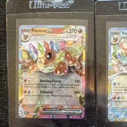 Pokemon TCG Prismatic 10 Card Lot Flareon Vaporeon Jolteon Pikachu Glaceon Cards - Image 5