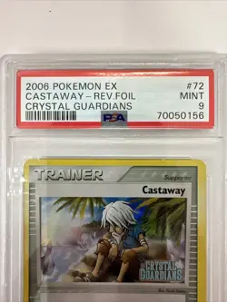 Pokemon - Castaway 72/100 REVERSE HOLO - 2006 EX Crystal Guardians PSA 9 MINT 62 - Image 2