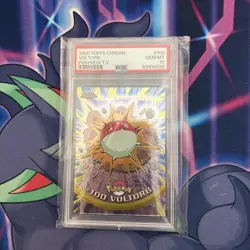 PSA 10 2000 Pokemon Game Topps Chrome Voltorb TV Rare Base Set Series 2 GEM MINT - Image 1