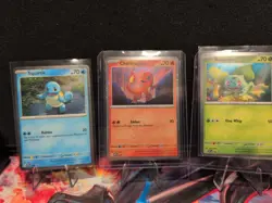 SWIRLS - Pokemon TCG 151 Poster collection Promo Charmander, Bulbasaur, Squirtle - Image 1