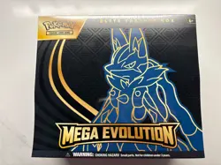 Pokemon TCG Mega Evolution Lucario ETB Elite Trainer Box - New Sealed - Image 1