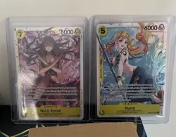 NAMI EB03-053 & NICO ROBIN EB03-055 One Piece Heroines Edition Foil SR - Image 1