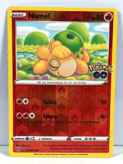 2022 Numel Reverse Holo Peelable Hidden Ditto Card 013/078 UNPEELED Pokemon Go - Image 1