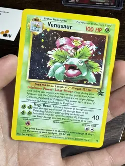 Pokemon Card Venusaur 13 Holo Foil Black Star Promo HP+ Swirl - Image 4