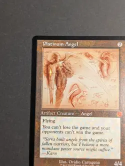 MTG Card - 1x Platinum Angel - The Brother's War - NM - Retro Frame - Magic #104 - Image 3